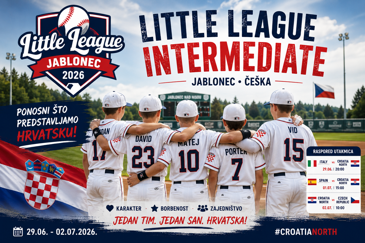 Blue Wolvesi predstavljali Hrvatsku na Little League Intermediate turniru u Jabloncu
